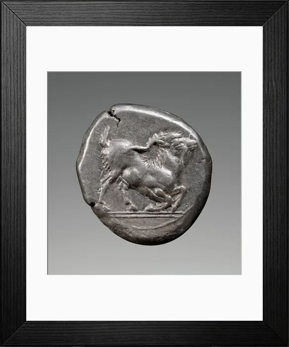 Framed Print : Coin (drachm) of Paros, about 500 BC. Creator: Unknown Framed Print : Coin (drachm) of Paros, about 500 BC. Creator: Unknown