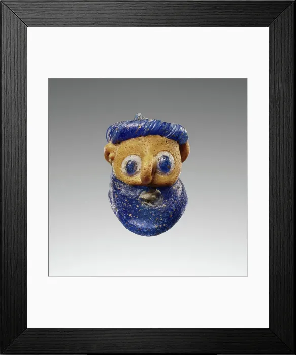 Framed Print : Mask Bead, 5th-4th century BC. Creator: Unknown Framed Print : Mask Bead, 5th-4th century BC. Creator: Unknown