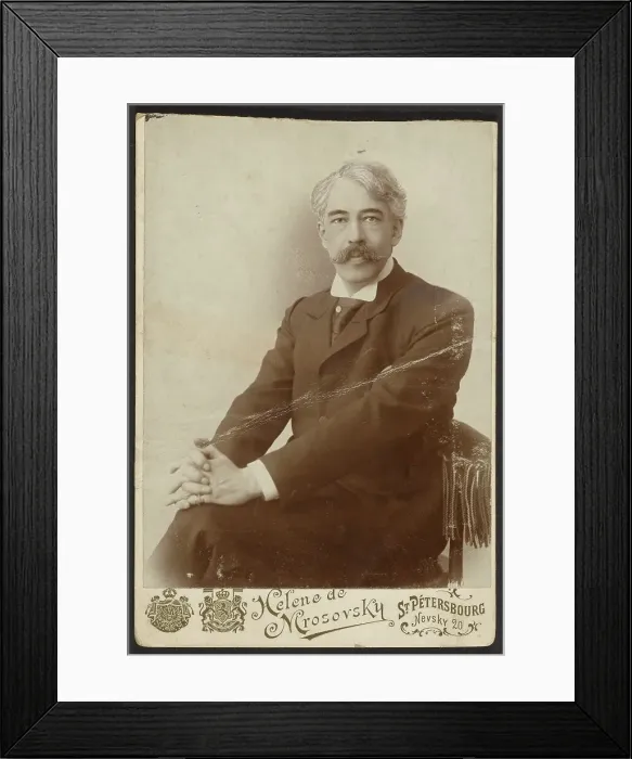 Framed Print : Portrait of Konstantin Stanislavski, before 1917. Creator: Elena Lukinichka Mrozovskaya Framed Print : Portrait of Konstantin Stanislavski, before 1917. Creator: Elena Lukinichka Mrozovskaya