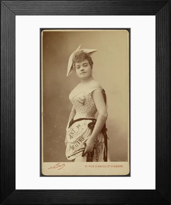 Framed Print : Portrait of young woman, 1878-1885. Creator: Paul Nadar Framed Print : Portrait of young woman, 1878-1885. Creator: Paul Nadar