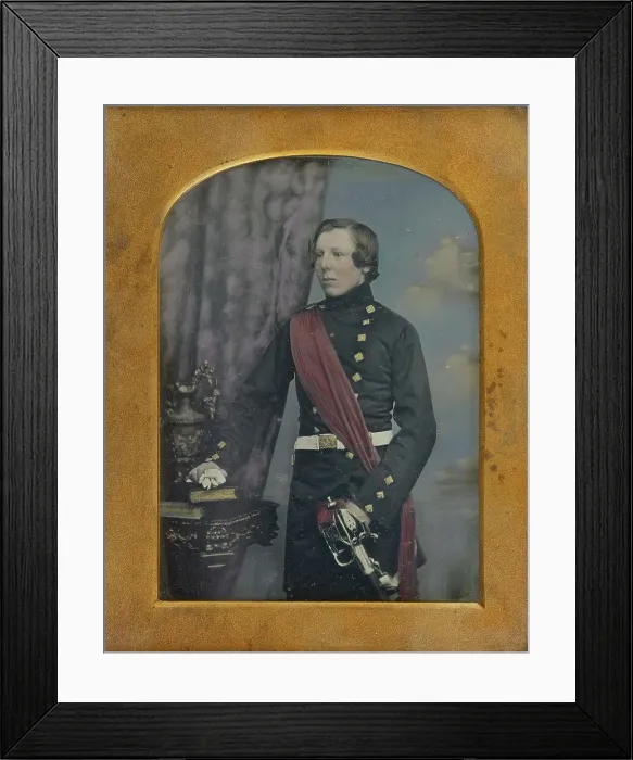 Framed Print : Portrait of a Military Man, 1852-1855. Creator: William Edward Kilburn Framed Print : Portrait of a Military Man, 1852-1855. Creator: William Edward Kilburn