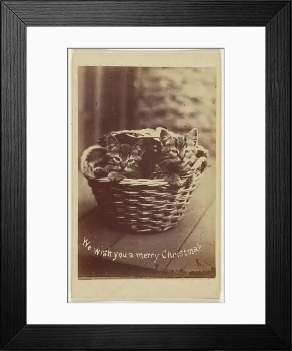 Framed Print : We wish you a merry Christmas. about 1865. Creator: Henry Pointer Framed Print : We wish you a merry Christmas. about 1865. Creator: Henry Pointer