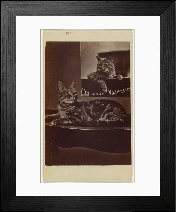 Framed Print : I'm Your Valentine. about 1865. Creator: Henry Pointer Framed Print : I'm Your Valentine. about 1865. Creator: Henry Pointer