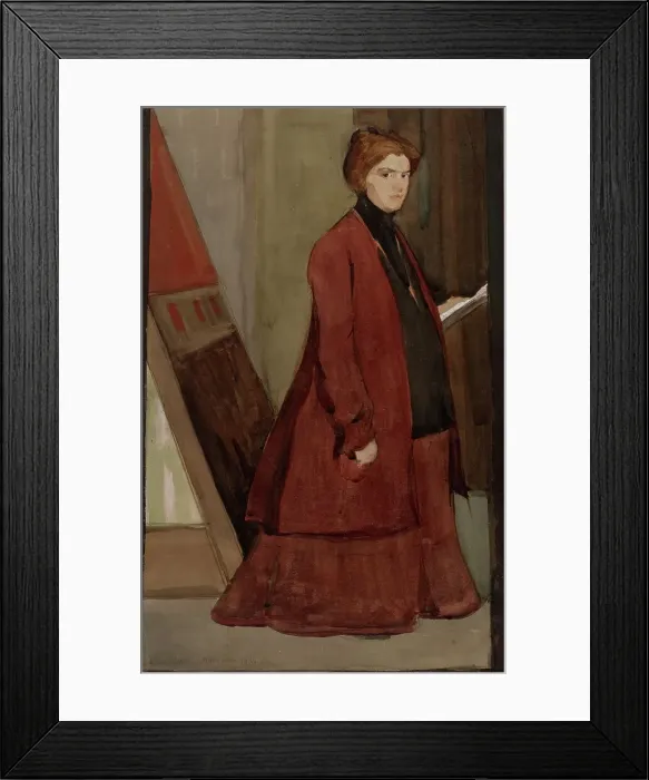 Framed Print : Self-Portrait During Pregnancy, 1901. Creator: Elena Luksch-Makowsky Framed Print : Self-Portrait During Pregnancy, 1901. Creator: Elena Luksch-Makowsky