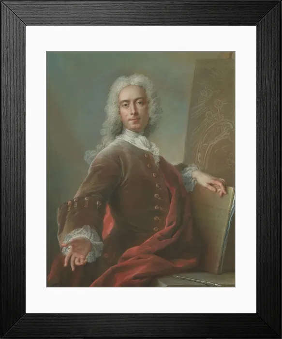 Framed Print : Self-Portrait, 1734. Creator: Charles-Antoine Coypel Framed Print : Self-Portrait, 1734. Creator: Charles-Antoine Coypel