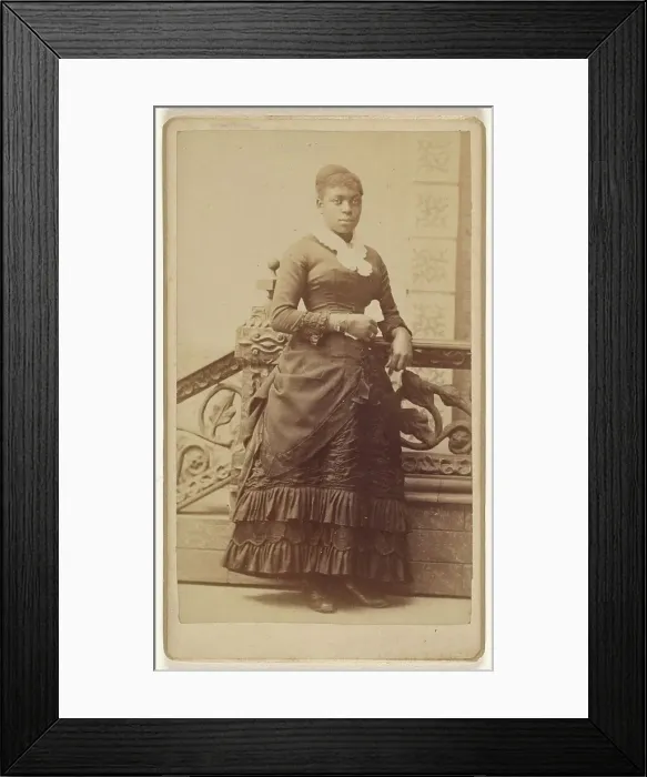 Framed Print : Portrait of a Woman, about 1870. Creator: William H Abbott Framed Print : Portrait of a Woman, about 1870. Creator: William H Abbott