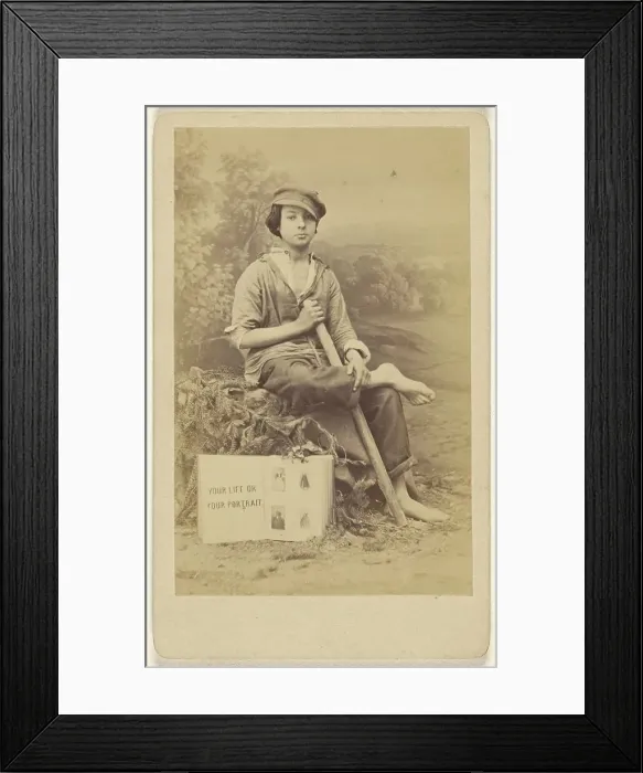Framed Print : Your Life or Your Portrait, about 1870. Creator: Unknown Framed Print : Your Life or Your Portrait, about 1870. Creator: Unknown