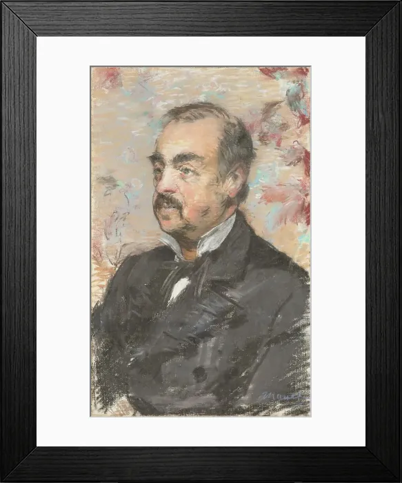 Framed Print : Portrait of Julien de la Rochenoire, 1882. Creator: Edouard Manet Framed Print : Portrait of Julien de la Rochenoire, 1882. Creator: Edouard Manet
