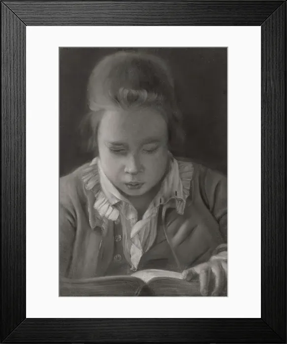 Framed Print : Study of a Boy Reading, about 1766. Creator: Joseph Wright of Derby Framed Print : Study of a Boy Reading, about 1766. Creator: Joseph Wright of Derby