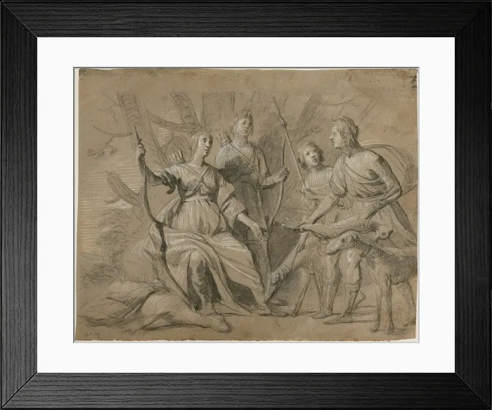 Framed Print : Allegorical Portrait of the Four Eldest Children of the King and Queen of Bohemia, about 1631. Creator: Gerrit van Honthorst Framed Print : Allegorical Portrait of the Four Eldest Children of the King and Queen of Bohemia, about 1631. Creator: Gerrit van Honthorst