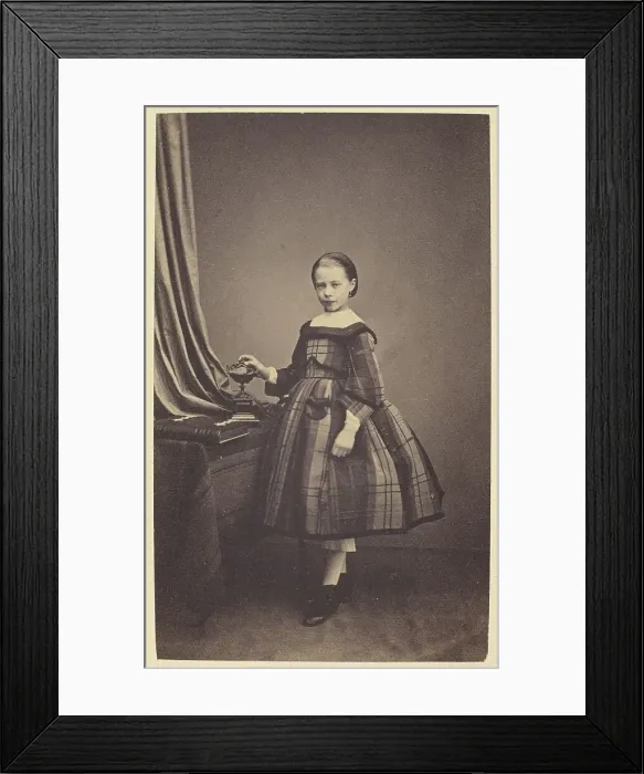 Framed Print : Portrait of young girl, 1865-1870. Creator: C. Robert Framed Print : Portrait of young girl, 1865-1870. Creator: C. Robert