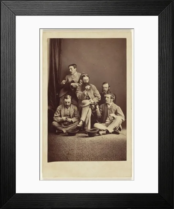 Framed Print : Tom Wharton, Tom Christie, James Tindall-William Hebden, Hiram Cranshaw, about 1865. Creator: Beckett & Willis Framed Print : Tom Wharton, Tom Christie, James Tindall-William Hebden, Hiram Cranshaw, about 1865. Creator: Beckett & Willis