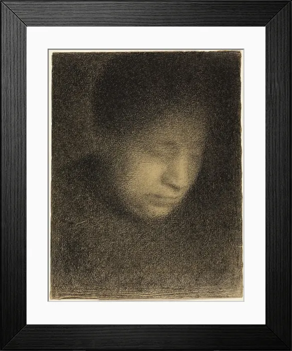 Framed Print : Madame Seurat, the Artist's Mother (Madame Seurat, mere), about 1882-1883. Creator: Georges-Pierre Seurat Framed Print : Madame Seurat, the Artist's Mother (Madame Seurat, mere), about 1882-1883. Creator: Georges-Pierre Seurat