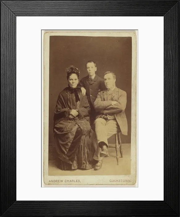 Framed Print : Family portrait, 1860s. Creator: Andrew Charles Framed Print : Family portrait, 1860s. Creator: Andrew Charles