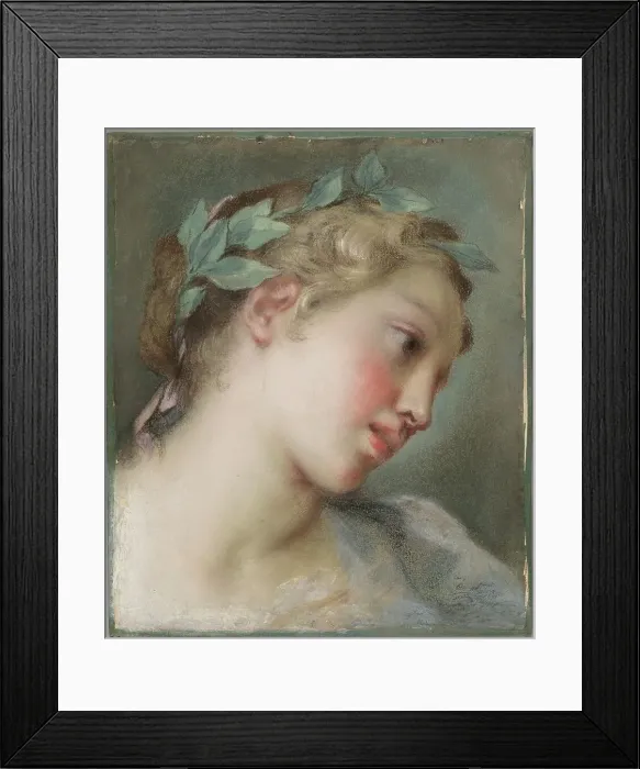 Framed Print : A Muse, mid-1720s. Creator: Rosalba Giovanna Carriera Framed Print : A Muse, mid-1720s. Creator: Rosalba Giovanna Carriera