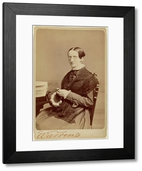 Framed Print : Laura Bridgman, about 1870. Creator: George K Warren Framed Print : Laura Bridgman, about 1870. Creator: George K Warren