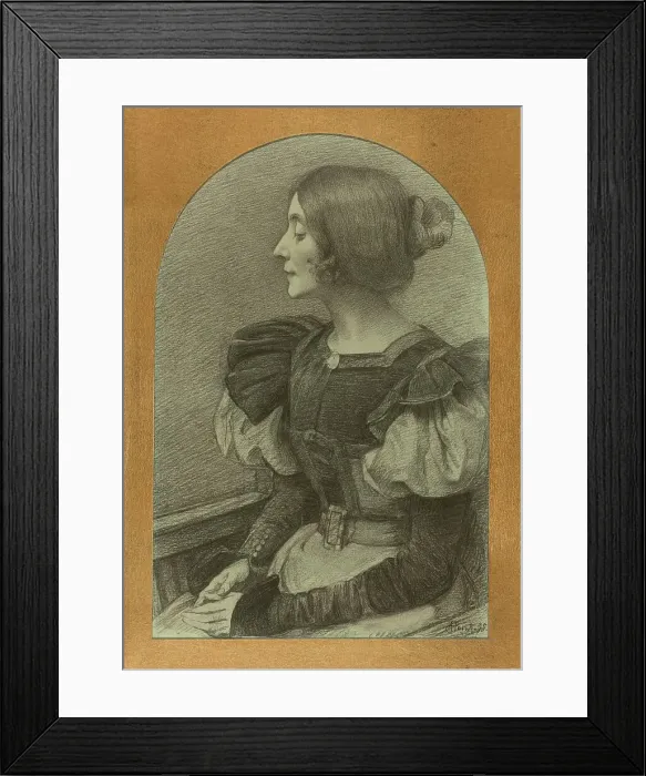 Framed Print : Reverie (Portrait of Helene Linder), 1895. Creator: Armand Point Framed Print : Reverie (Portrait of Helene Linder), 1895. Creator: Armand Point