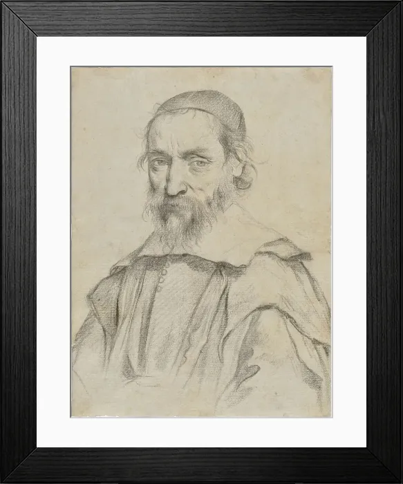 Framed Print : Portrait of Nicolas-Claude Fabri de Peiresc, 1636. Creator: Claude Mellan Framed Print : Portrait of Nicolas-Claude Fabri de Peiresc, 1636. Creator: Claude Mellan