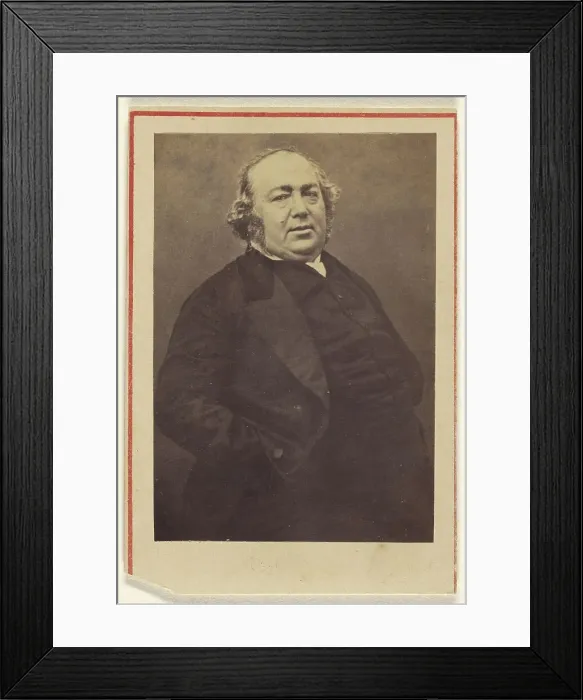 Framed Print : Jules Janin, 1861-1869. Creator: Nadar Framed Print : Jules Janin, 1861-1869. Creator: Nadar