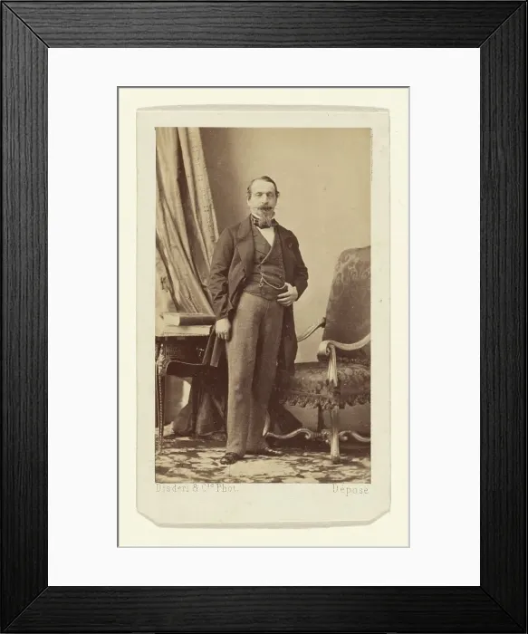 Framed Print : Napoleon III, 1862-1865. Creator: Disderi & Cie Framed Print : Napoleon III, 1862-1865. Creator: Disderi & Cie