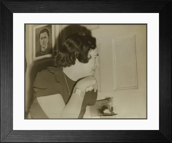 Framed Print : Portrait, about 1938. Creator: Yasuo Kuniyoshi Framed Print : Portrait, about 1938. Creator: Yasuo Kuniyoshi