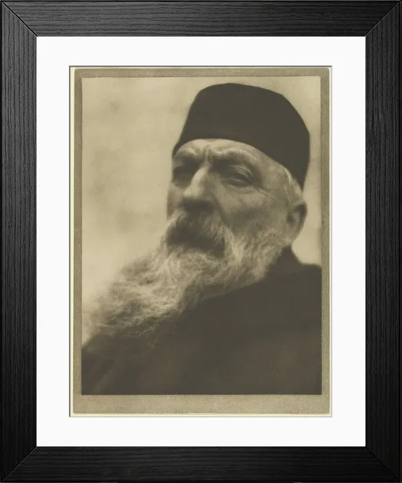 Framed Print : Portrait of Auguste Rodin, negative April 21, 1906; print 1908. Creator: Alvin Langdon Coburn Framed Print : Portrait of Auguste Rodin, negative April 21, 1906; print 1908. Creator: Alvin Langdon Coburn