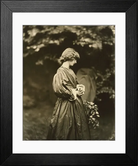Framed Print : Portrait of Jane Morris (Mrs. William Morris), negative July 1865; print after 1900. Creator: John Robert Parsons Framed Print : Portrait of Jane Morris (Mrs. William Morris), negative July 1865; print after 1900. Creator: John Robert Parsons