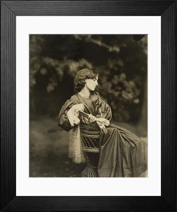 Framed Print : Portrait of Jane Morris (Mrs. William Morris), negative July 1865; print after 1900. Creator: John Robert Parsons Framed Print : Portrait of Jane Morris (Mrs. William Morris), negative July 1865; print after 1900. Creator: John Robert Parsons