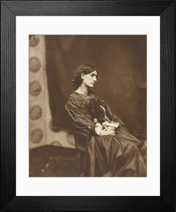 Framed Print : Portrait of Jane Morris (Mrs. William Morris), negative July 1865; print after 1900. Creator: John Robert Parsons Framed Print : Portrait of Jane Morris (Mrs. William Morris), negative July 1865; print after 1900. Creator: John Robert Parsons