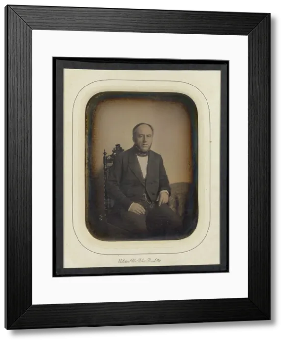 Framed Print : Portrait of Bonneau Armand, 1852. Creator: Jean-Baptiste Sabatier-Blot
