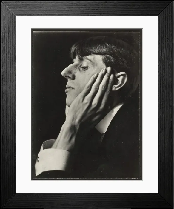 Framed Print : Portrait of Aubrey Beardsley, negative 1894; print later. Creator: Frederick Henry Evans Framed Print : Portrait of Aubrey Beardsley, negative 1894; print later. Creator: Frederick Henry Evans