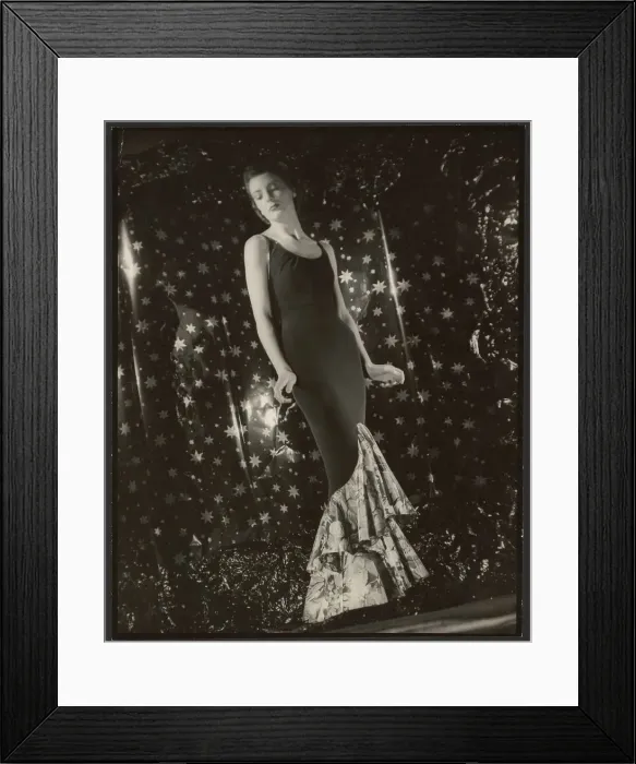 Framed Print : Portrait of an Unidentfiied Female Fashion Model, about 1940. Creator: Gunther Krampf Framed Print : Portrait of an Unidentfiied Female Fashion Model, about 1940. Creator: Gunther Krampf