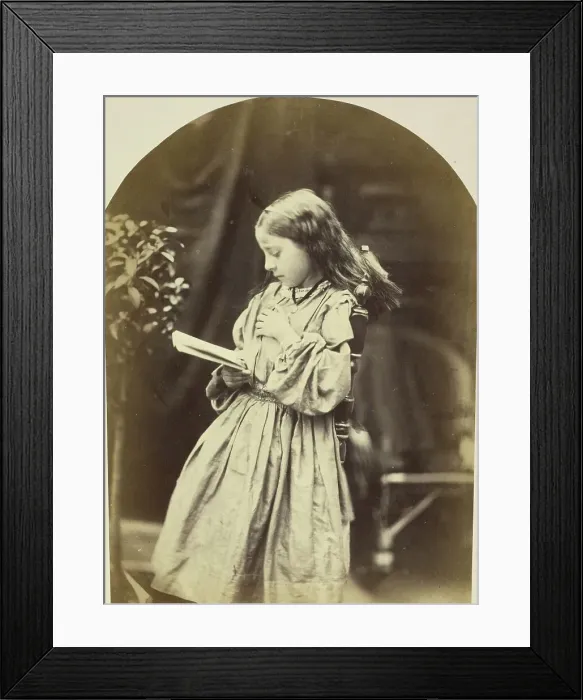 Framed Print : Portrait of a Young Girl Reading, about 1860. Creator: Oscar Gustav Rejlander Framed Print : Portrait of a Young Girl Reading, about 1860. Creator: Oscar Gustav Rejlander