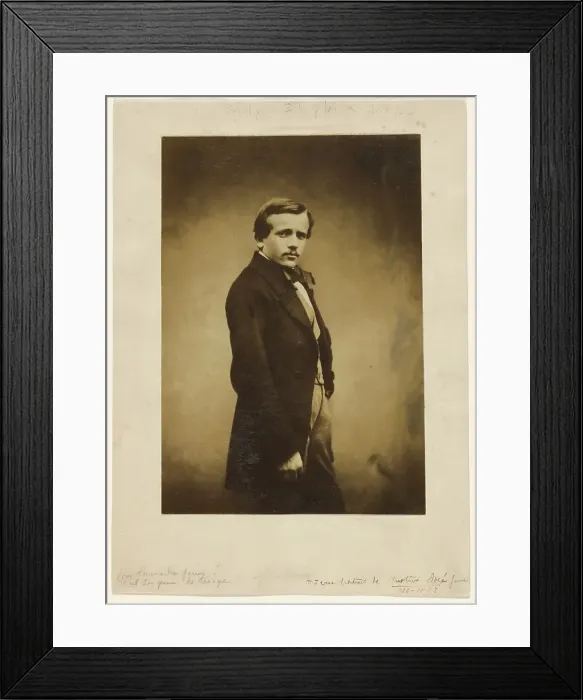 Framed Print : Unidentified male portrait, 1851-1855. Creator: Adrien Alban Tournachon Framed Print : Unidentified male portrait, 1851-1855. Creator: Adrien Alban Tournachon