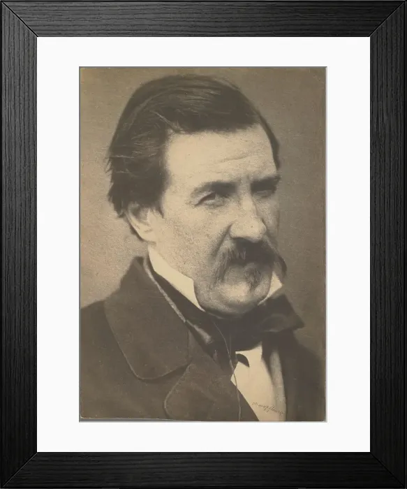 Framed Print : Champfleury Jules-Francois Husson, negative about 1855-1859; print about 1874. Creator: Nadar Framed Print : Champfleury Jules-Francois Husson, negative about 1855-1859; print about 1874. Creator: Nadar