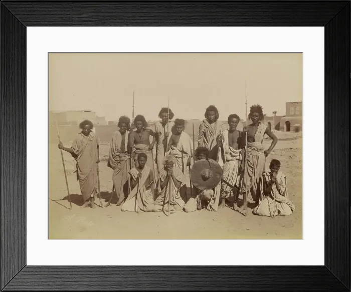 Framed Print : The Beherians / Les Bieharins, 1880-1889. Creator: Antonio Beato Framed Print : The Beherians / Les Bieharins, 1880-1889. Creator: Antonio Beato