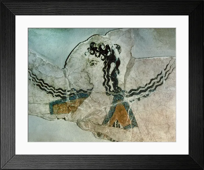 Framed Print : Dancing girl fresco, Queen's Megaron, Palace of Knossos, Crete, Greece, Bronze Age (2000). Creator: Unknown Framed Print : Dancing girl fresco, Queen's Megaron, Palace of Knossos, Crete, Greece, Bronze Age (2000). Creator: Unknown