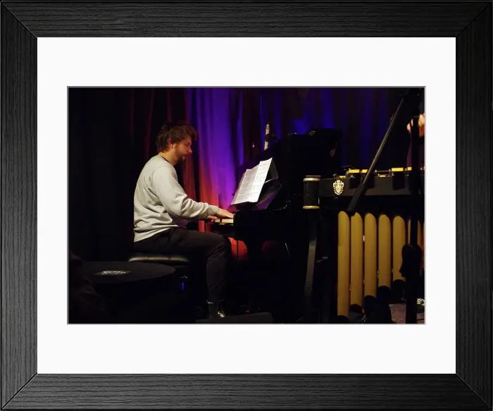 Framed Print : Will Barry, Jonny Mansfield Quartet, Verdict Jazz Club, Brighton, East Sussex, 2024. Creator: Brian O'Connor Framed Print : Will Barry, Jonny Mansfield Quartet, Verdict Jazz Club, Brighton, East Sussex, 2024. Creator: Brian O'Connor