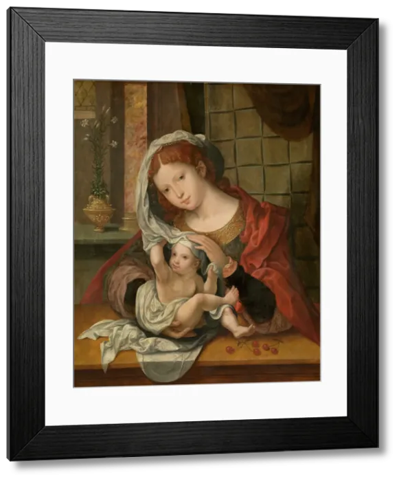 Framed Print : Madonna. Creator: Pauwels Coecke van Aelst Framed Print : Madonna. Creator: Pauwels Coecke van Aelst