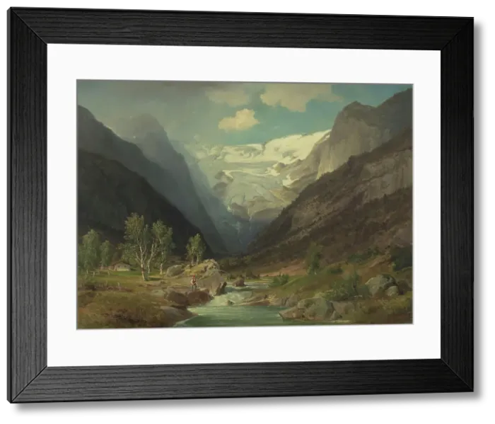 Framed Print : Snowfield, 1851. Creator: J. F. Eckersberg Framed Print : Snowfield, 1851. Creator: J. F. Eckersberg