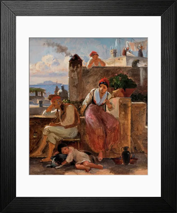 Framed Print : Neapolitan way of life. Study, c1839. Creator: Wilhelm Marstrand Framed Print : Neapolitan way of life. Study, c1839. Creator: Wilhelm Marstrand