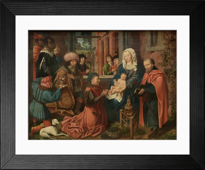 Framed Print : The Adoration of the Magi, 1500. Creator: Master of Frankfurt Framed Print : The Adoration of the Magi, 1500. Creator: Master of Frankfurt