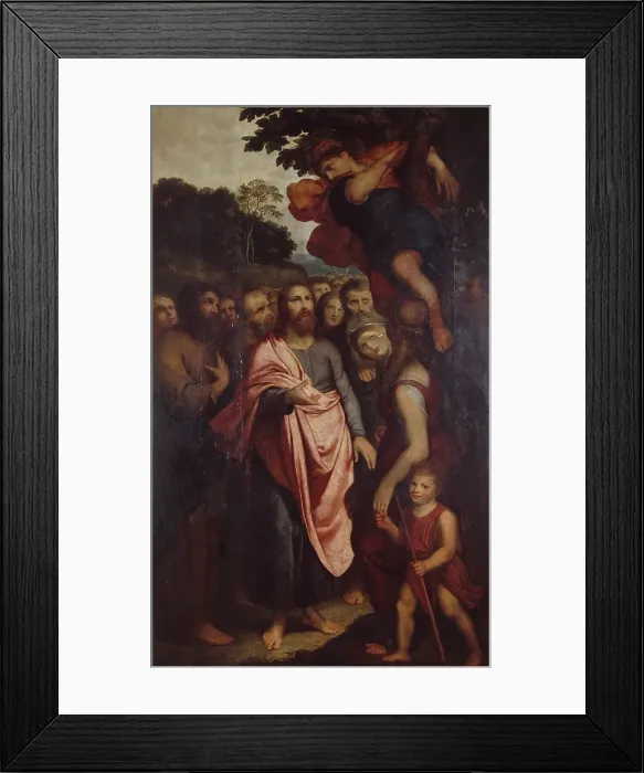 Framed Print : The Calling of Zacchaeus who is Sitting in a Fig Tree. Creator: Otto Van Veen Framed Print : The Calling of Zacchaeus who is Sitting in a Fig Tree. Creator: Otto Van Veen