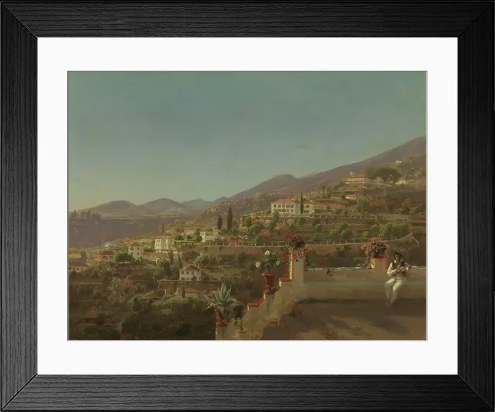 Framed Print : View of Funchal, Madeira, 1854. Creator: J. F. Eckersberg Framed Print : View of Funchal, Madeira, 1854. Creator: J. F. Eckersberg