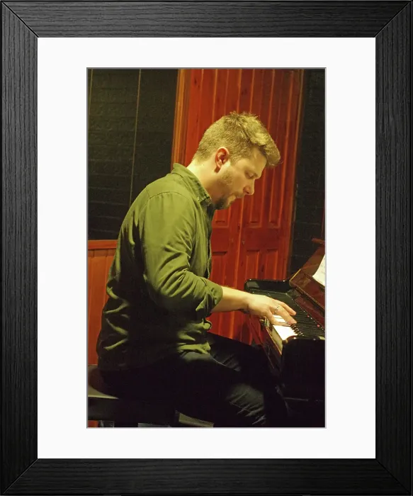 Framed Print : Will Barry, Rick Margitza Quartet, Jazz Hastings, The Stade, Hastings, East Sussex, 2024. Creator: Brian O'Connor Framed Print : Will Barry, Rick Margitza Quartet, Jazz Hastings, The Stade, Hastings, East Sussex, 2024. Creator: Brian O'Connor