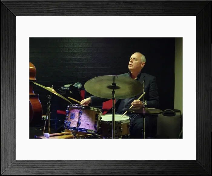 Framed Print : Stephen Keogh, Rick Margitza Quartet, Jazz Hastings, The Stade, Hastings, East Sussex, 2024. Creator: Brian O'Connor Framed Print : Stephen Keogh, Rick Margitza Quartet, Jazz Hastings, The Stade, Hastings, East Sussex, 2024. Creator: Brian O'Connor