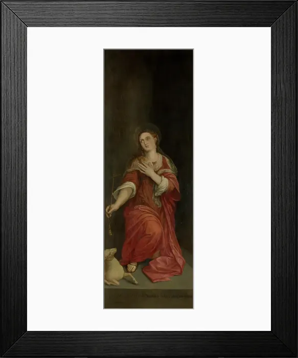Framed Print : Saint Margaret. Creator: Michiel Coxie Framed Print : Saint Margaret. Creator: Michiel Coxie