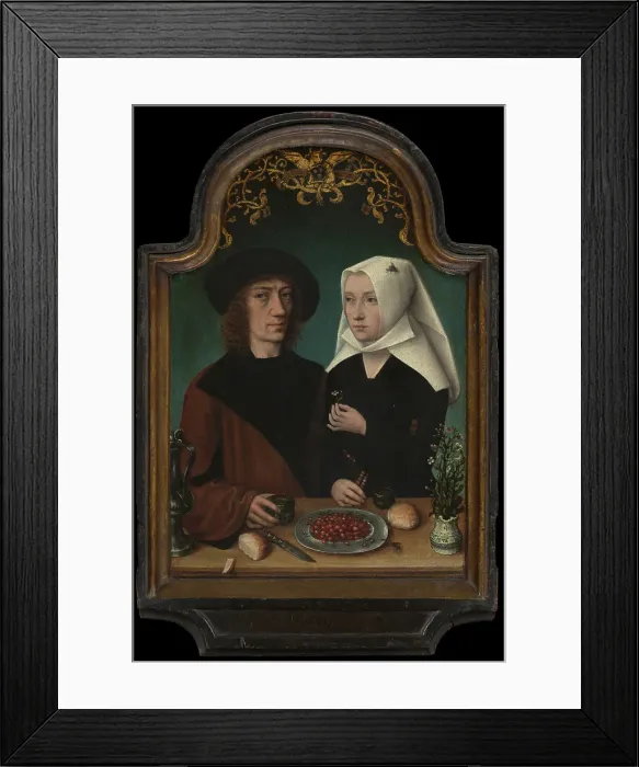 Framed Print : The Painter and His Wife, 1496. Creator: Master of Frankfurt Framed Print : The Painter and His Wife, 1496. Creator: Master of Frankfurt
