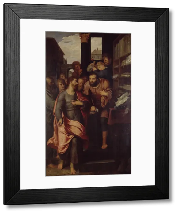 Framed Print : The Calling of Matthew. Creator: Otto Van Veen Framed Print : The Calling of Matthew. Creator: Otto Van Veen