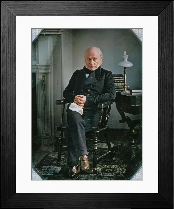 Framed Print : John Quincy Adams, ca. 1850. Creators: Josiah Johnson Hawes, Albert Sands Southworth Framed Print : John Quincy Adams, ca. 1850. Creators: Josiah Johnson Hawes, Albert Sands Southworth